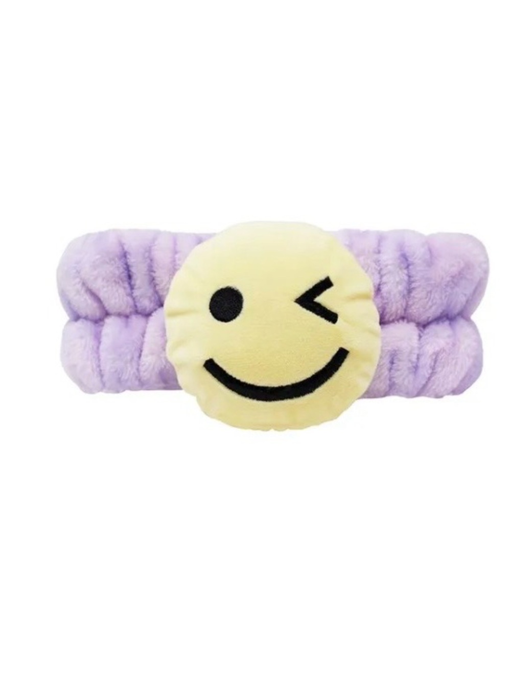 The Crème Shop 3D Teddy Headyband in the "Winky Face"